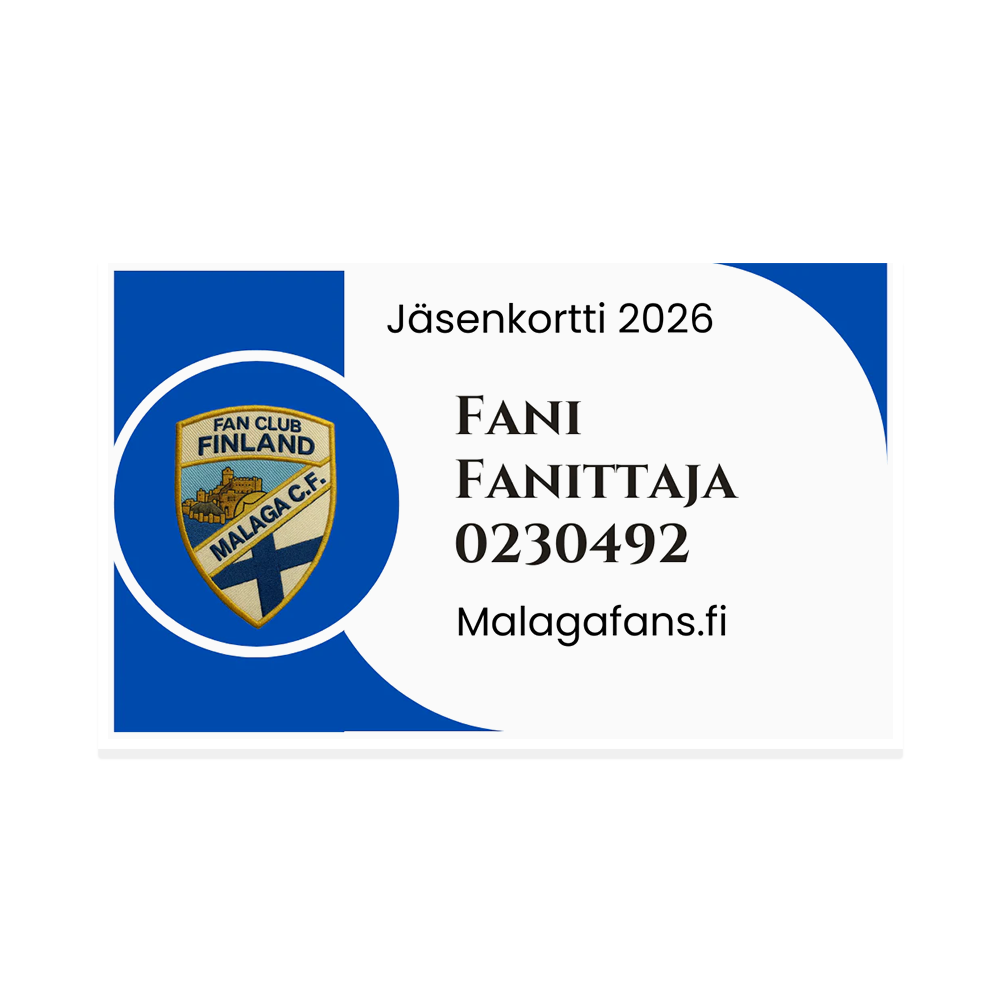 Malagafans.fi jäsenkortti vuodelle 2026